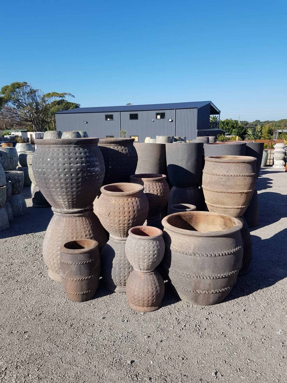 The pot yard at Emerson's on Main